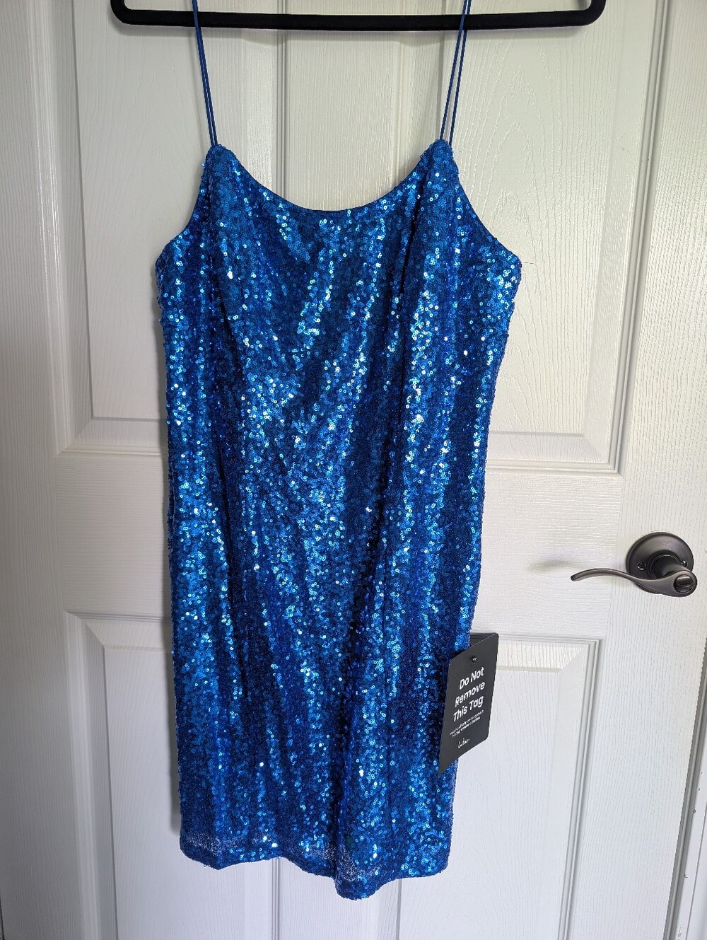 Bring It Royal Blue Sequin Bodycon Mini Dress - NWT
